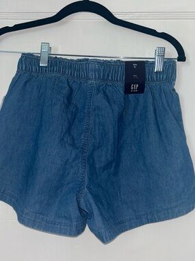 GAP Girls Blue Elastic-Waist Denim Shorts NWT girls size 12 (-= womens 00/0)